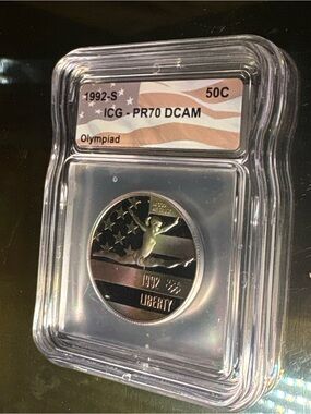 1992-S Olympiad Proof 50C Commemorative Half Dollar - PR70 DCAM